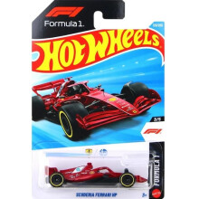 Hot Wheels Scuderia Ferrari HP [Rojo] Fórmula 1 3/5, 120/250 - Vehículo de Juguete a Escala 1:64