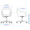 IKEA TOSSBERG/MALSKÄR Office Chair 67x67x57 cm 3