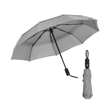 Mr. Pen- Winddichte Reisparaplu, Cool Gray, Automatische Paraplu's voor Regen, Compacte Paraplu