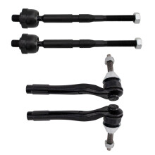 TRQ Juego de Brazo de Dirección Interior y Exterior Compatible con Mercedes-Benz C300 2015-2021