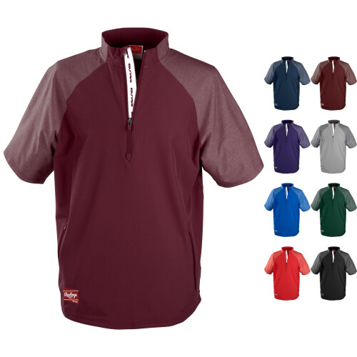 Rawlings | Herrarnas COLORSYNC Kortärmad Cage Jacka | Mörkröd | X-Large