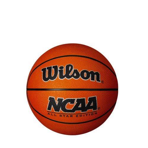 Wilson WILSON NCAA Mini Rubber Basketball, Orange/Navy