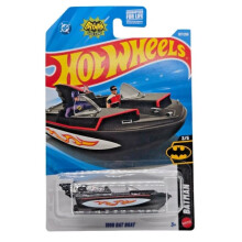 Hot Wheels 1966 Bat Boat [Black] Batman 3/5, 107/250, 1:64 Scale Diecast Toy Vehicle