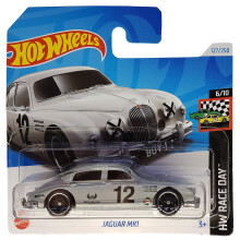 Hot Wheels Jaguar MK1 Plateado, 6/10 en la serie HW Race Day