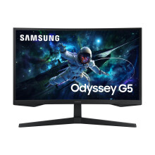 SAMSUNG 27-Inch Odyssey G55C Series QHD 1000R Curved Gaming Monitor, 1ms(MPRT), HDR10, 165Hz, AMD Radeon FreeSync, Eye Care, LS27CG552ENXZA, 2024 (Ren