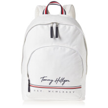 Zaino Tommy Hilfiger Uomo York, Bianco Luminoso, Taglia Unica