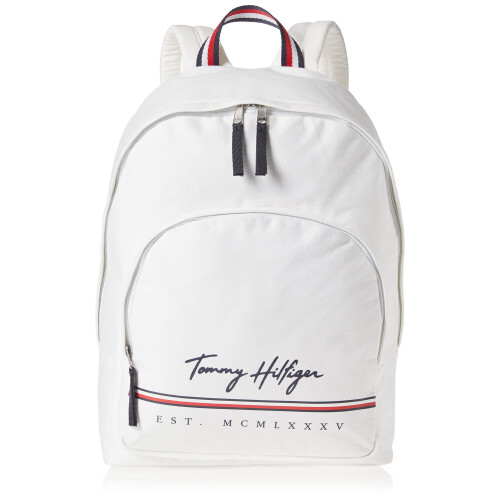 Tommy Hilfiger Sac à dos Tommy Hilfiger Homme York, Blanc Éclatant, Taille Unique