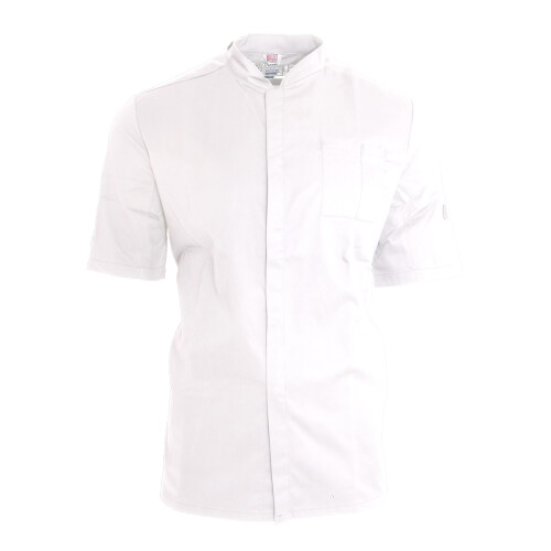 (XS, White/Black) Le Chef Unisex ThermoCool Chefs Prep Jacket