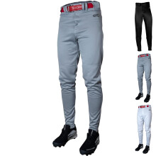 Pantalones de béisbol Rawlings LAUNCH para niños | Ajuste jogger entallado | Tallas juveniles | Varios colores Gris, Pequeño