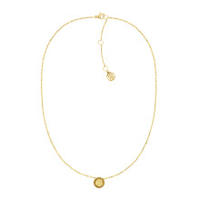 Collana Tommy Hilfiger da donna 2780569 placcata oro con pendente in cristallo, Colore: Oro giallo