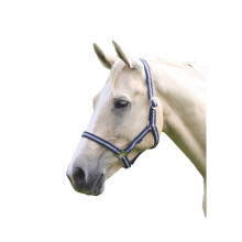 (Full, Navy/Silver) Wessex Horse Headcollar