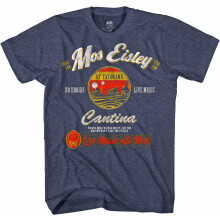 STAR WARS Mos Eisley Cantina Tatooine Mannen T-shirt (Navy Heather, XX-Large)