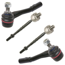 Kit de 4 Piezas de Terminal de Dirección TRQ para MB Mercedes C CLK RWD