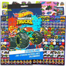 Hot Wheels Potty Training Stickers Bundle - Over 295 Monster Truck Reward Stickers for Toddlers, Boys, Kids | Hot Wheels Party Favors
