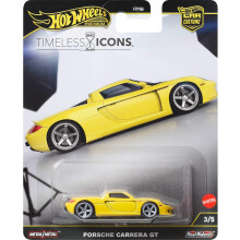 Hot Wheels Premium Car Culture Collectible Toy Car, 1:64 Scale Die-Cast Porsche Carrera GT, Timeless Icons Vehicle with Real Riders Tires