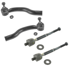 TRQ Främre Styrstag Sats Kompatibel med 2009-2014 Nissan Cube 2007-2012 Versa
