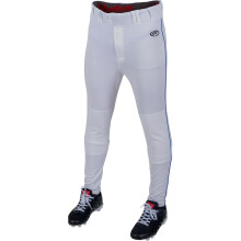 Rawlings Herrars Launch Series Basebollbyxor | Tapered Jogger Fit | Vuxenstorlekar | Piped | Flera färger Vit/Royal, X-Large