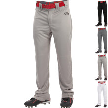 Rawlings pojkar LAUNCH Serie Baseballbyxor | Hela längd Semi-avslappnad passform | Ungdomsstorlekar | Flera färger Grå, Liten