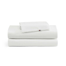 Tommy Hilfiger - Lenzuola Matrimoniali, Cotone Traspirante con Federa Abbinata, Set Letto Leggero, Tasche Profonde, Oeko-Tex Certificato