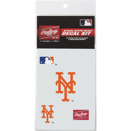 Rawlings | MLB Authentic Baseball Helmet Decal Kit | New York Mets