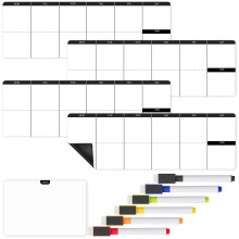 Mr. Pen - 4" x 12" Magnetischer Wochenplaner für Kühlschrank, 11 Teile, 4 wöchentliche Aufgabenlisten, 6 Marker