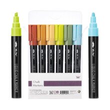 Mr. Pen- Krijtmarkers, 6 Pack Assorted Kleuren, 8 Labels, Krijtbord & Glasmarkers, Vloeibare Krijt Pennen, Wisbaar