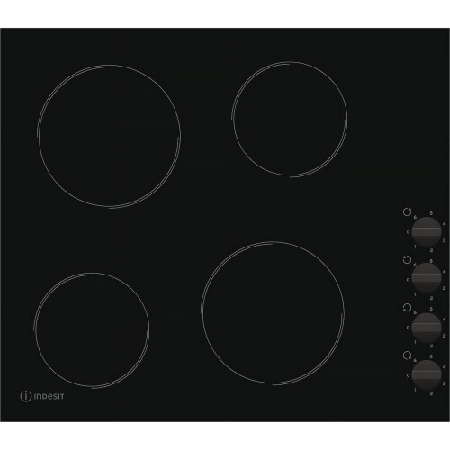 Indesit Indesit RI860C 58cm 4 Burners Ceramic Hob Black
