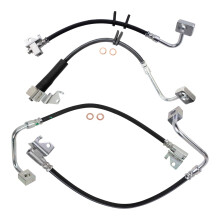 TRQ Bremsenschlauch-Set kompatibel mit Jeep Commander 2006-2010, Grand Cherokee 2005-2010