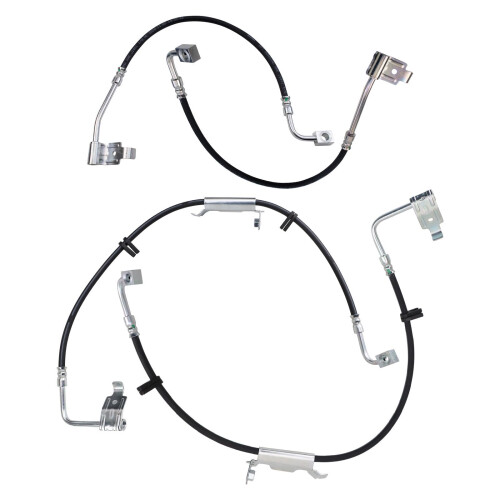 TRQ Brake Hose Set Compatible with 2011-2013 Jeep Wrangler