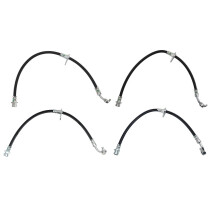 TRQ Brake Hose Set Compatible with 2015-2017 Honda Accord