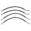 TRQ Brake Hose Set Compatible with 2006-2015 Lexus IS250 1