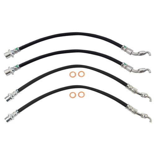 TRQ Brake Hose Set Compatible with 2006-2015 Lexus IS250