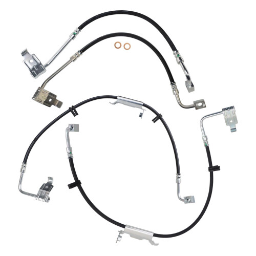 TRQ Bromsslang Set Kompatibel med 2013-2014 Jeep Wrangler