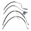 TRQ Bromsslang Sats Kompatibel med 2012-2017 Hyundai Accent 1