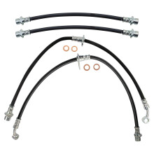 TRQ Bromslangset Kompatibelt med 2001-2005 Honda Civic