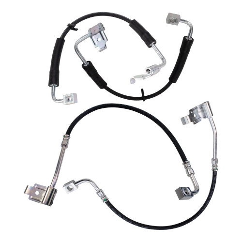 TRQ Bromsslangset Kompatibel med 2008-2010 Jeep Wrangler