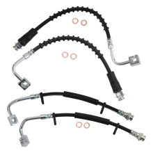 Juego de Mangueras de Freno Delanteras y Traseras TRQ Compatible con Chrysler y Dodge