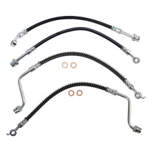 TRQ Bremsenschlauchset kompatibel mit 2010-2012 Hyundai Santa Fe 2011-2013 Kia Sorento