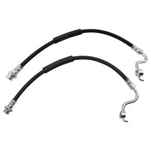 TRQ Bremsleitung Set hinten Fahrer & Beifahrer kompatibel mit 2004-2006 INFINITI QX56