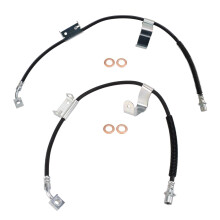 TRQ Vorderes Bremsleitung Set kompatibel mit 2007-2010 Chevrolet Silverado 2500 HD 3500 HD