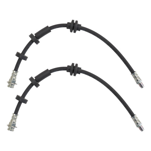 TRQ Front Brake Hose Set Compatible with 2014-2021 Jeep Cherokee