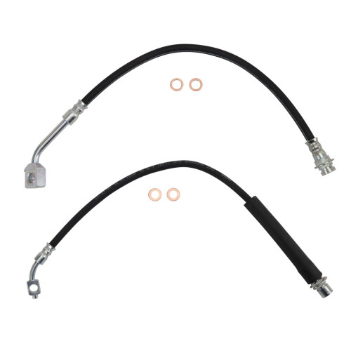 TRQ Frambromsslang Set Kompatibel med 2017 Chevrolet Traverse