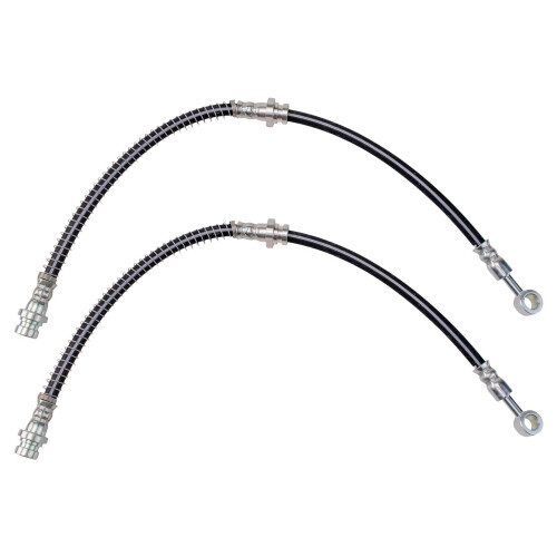 TRQ Frambromsslang Set Kompatibel med 2000-2004 Volvo S40 V40
