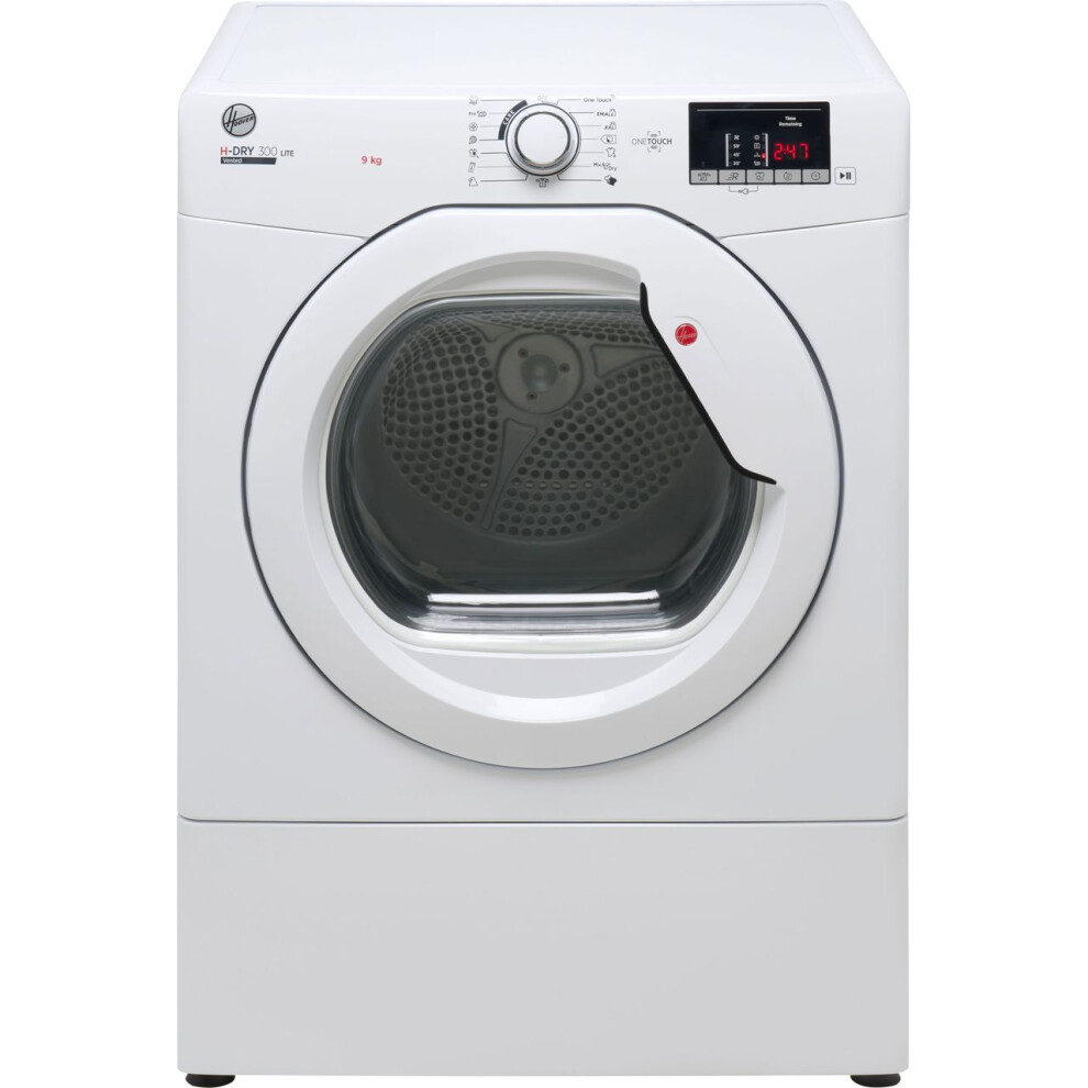 Photos - Tumble Dryer Hoover HLEV9DG H-DRY 300 LITE 9Kg Vented  White C Rated 