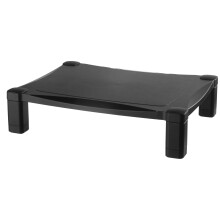 Supporto Monitor Regolabile in Altezza Kantek, Gestione Cavi, 17" x 13.25" x 3" A 6.5" Alto, Nero