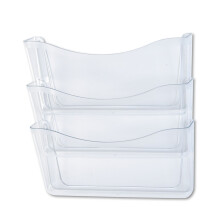 Ensemble de dossiers muraux extensibles Ă trois poches Rubbermaid, transparent (65976)