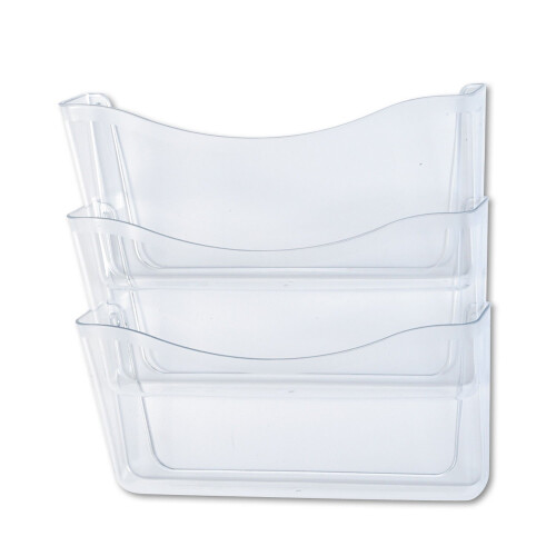 Set di File da Parete Espandibili in Plastica Rubbermaid, Trasparenti (65976)