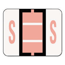 Smead 67089 A-Z Färgcoderade Etiketter Slutflik S Rosa 500/Rulle