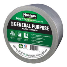 CINTAS BERRY PLASTICS 1086769 1.89" x 60 YD, 48mm x 54.9m, 9 Mil, Cinta Ducto Plata