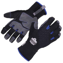Ergodyne Unisex-Handschuhe, thermisch isoliert, Touchscreen, verstärkte Palmen, schwarz, klein US